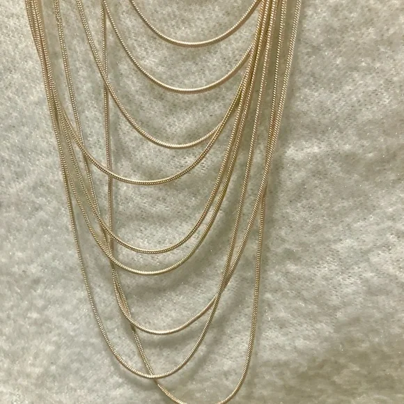 Multi-layer silver necklace - Picture 5 of 5